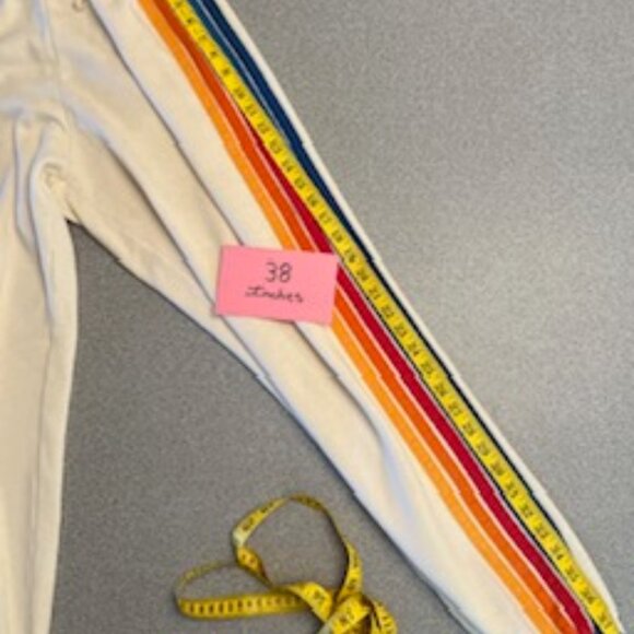 Aviator Nation 5 Stripe Vintage White Sweatpant XLarge - Picture 9 of 9